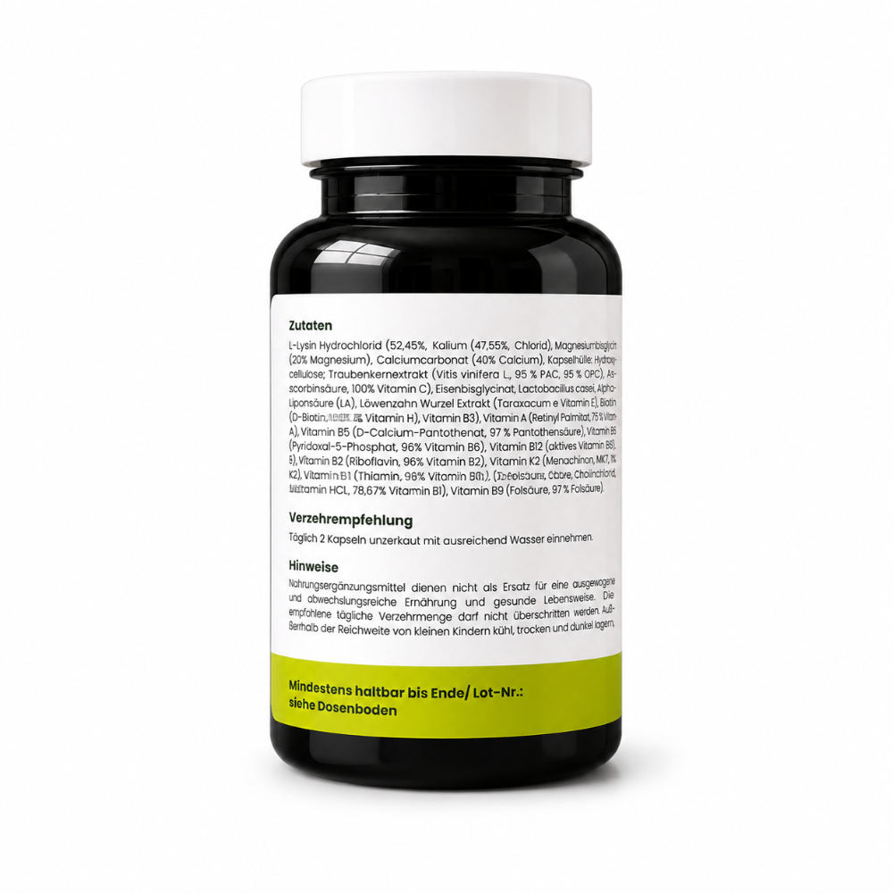 Neoapple Mulitivitamin Kapseln Dose seitlich