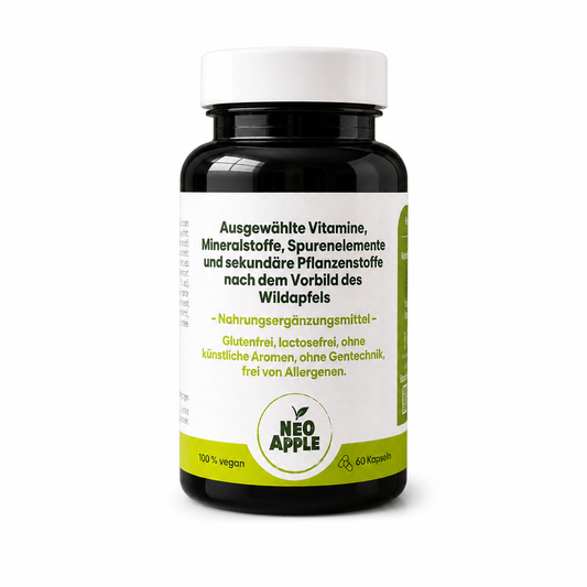 Neoapple Mulitivitamin Kapseln Dose vorne